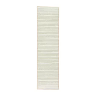 Town And Country Layne Stripe Washable 19" X 78" Indoor Rectangular Runner