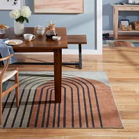 Town And Country Avani Stripe Washable Indoor Rectangular Area Rug