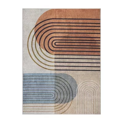 Town And Country Avani Stripe Washable Indoor Rectangular Area Rug