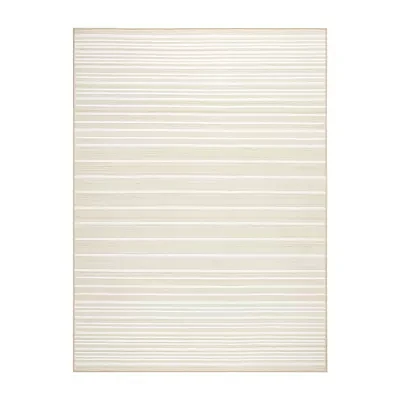 Town And Country Layne Stripe Washable Indoor Rectangular Area Rug