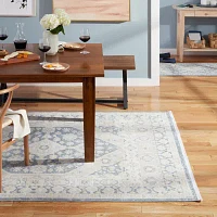 Town And Country Rein Medallion Washable Indoor Rectangular Area Rug