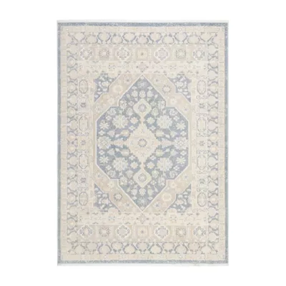 Town And Country Rein Medallion Washable Indoor Rectangular Area Rug