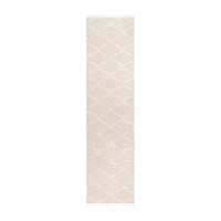 Town And Country Rein Diamond Washable 12" X 84" Indoor Rectangular Runner