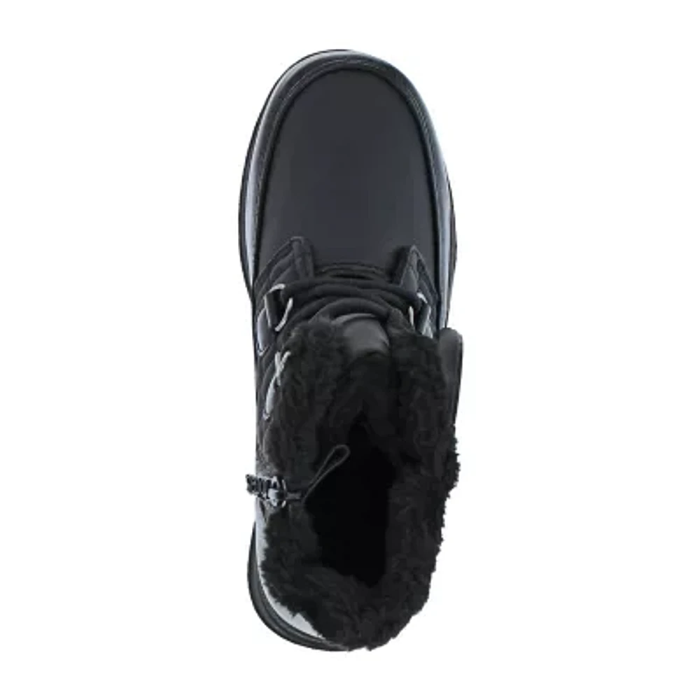 Totes Womens Joy Waterproof Flat Heel Winter Boots
