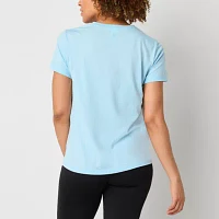 Xersion Womens Cotton Crew Neck Short Sleeve T-Shirt Tall