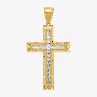 Unisex Adult 10K Gold Cross Pendant