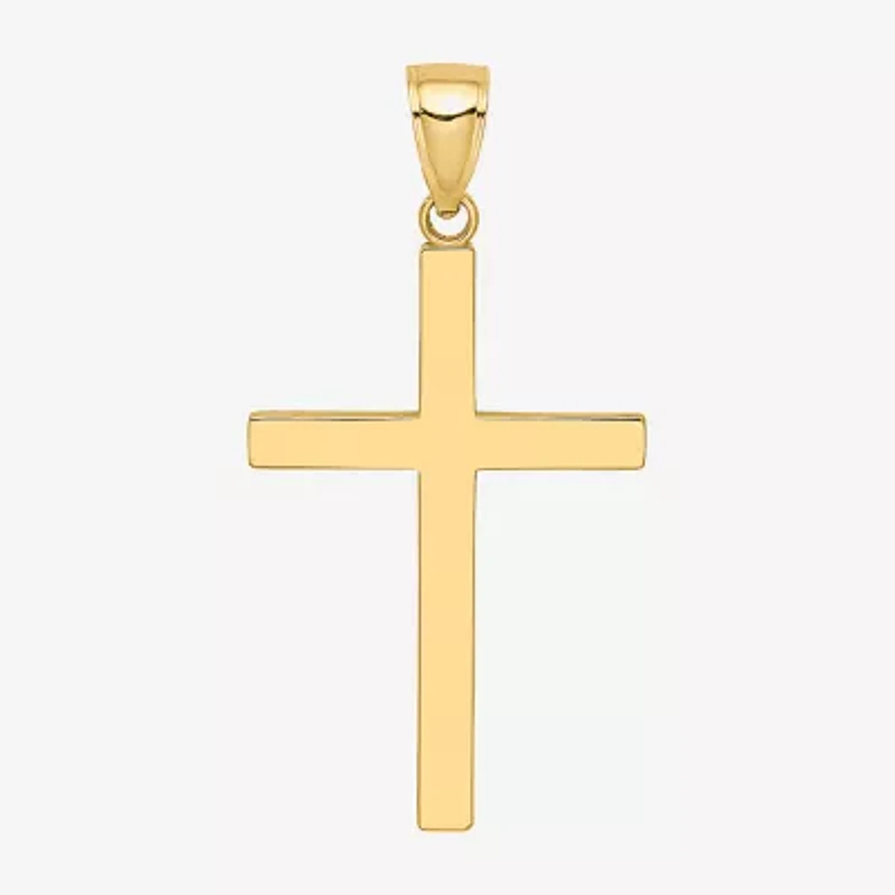 Unisex Adult 10K Gold Cross Pendant
