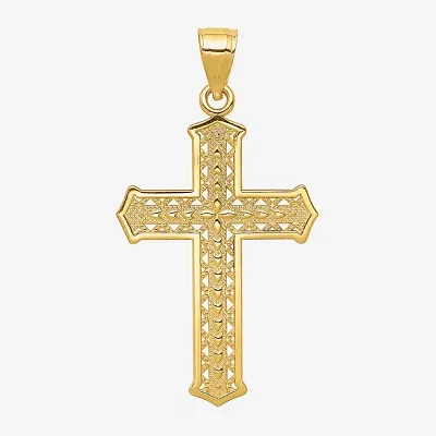 Unisex Adult 10K Gold Cross Pendant