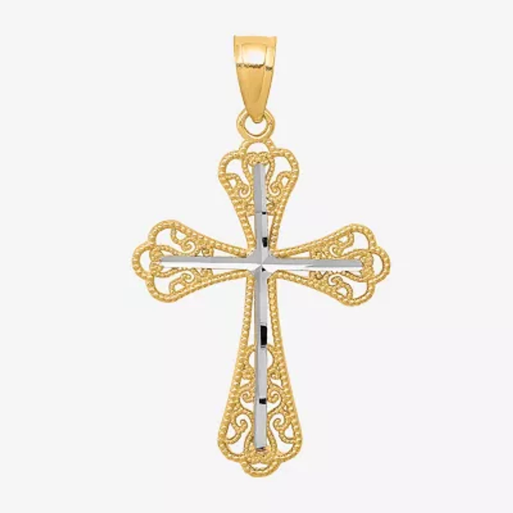 Womens 10K Gold Cross Pendants