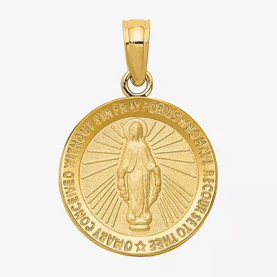 Miraculous Medal Unisex Adult 10K Gold Pendant