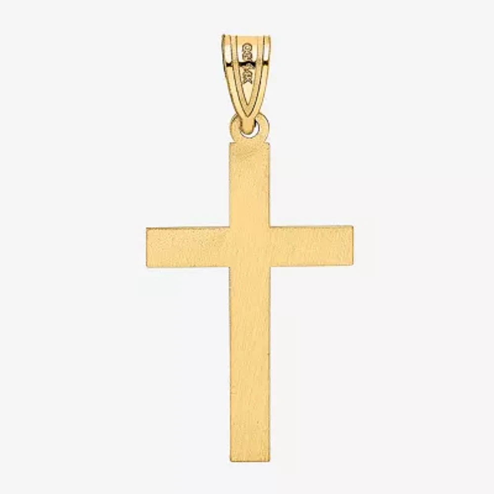 Unisex Adult 14K Gold Cross Pendant