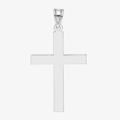 Unisex Adult 14K White Gold Cross Pendants