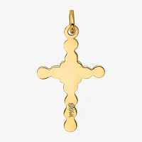 Womens 14K Gold Cross Pendant