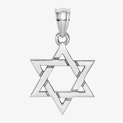 Star Of David Unisex Adult 14K Gold Star Pendant