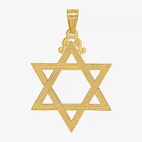 Star Of David Unisex Adult 14K Gold Star Pendant
