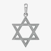 Star Of David Unisex Adult 14K White Gold Star Pendants