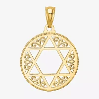 Star Of David Unisex Adult 14K Gold Pendant