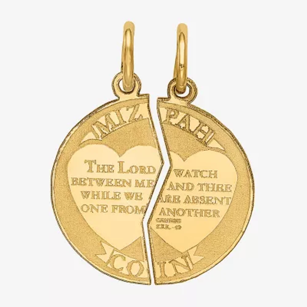 Mizpah Unisex Adult 14K Gold Pendants