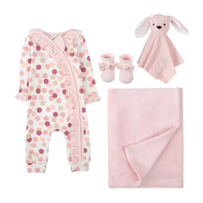 Baby Essentials Girls 4-pc. Clothing Set