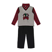 IZOD Holiday Baby Boys 3-pc. Pant Set