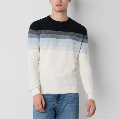 mutual weave Mens Crew Neck Long Sleeve Pullover Sweater