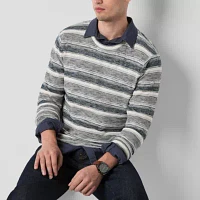 mutual weave Mens Crew Neck Long Sleeve Pullover Sweater