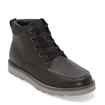 mutual weave Mens Drew Flat Heel Lace Up Boots