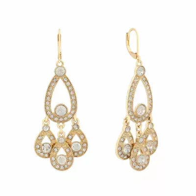 Monet Jewelry Gold Tone Chandelier Earrings