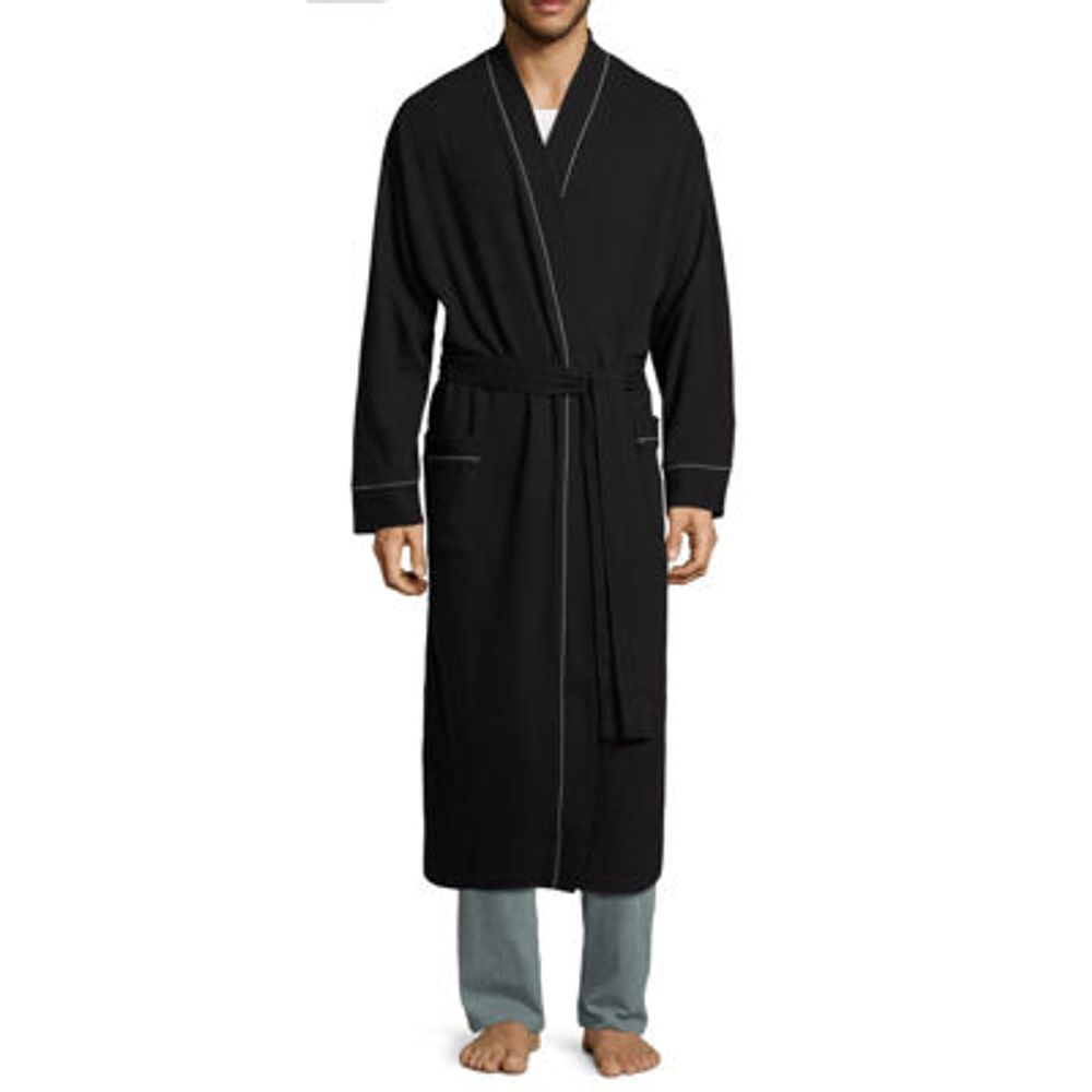 Stafford Waffle One Mens Long Sleeve Length Robe