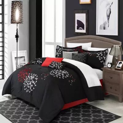 Chic Home Cheila 8-pc. Midweight Embroidered Comforter Set