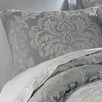 Five Queens Court Faith 4-pc. Damask + Scroll Comforter Set