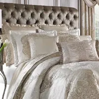 Queen Street Lambert 4-pc. Damask + Scroll Comforter Set