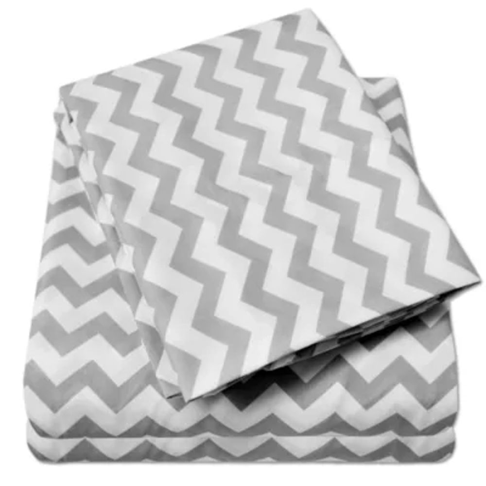 1800 Count Chevron Print Microfiber Sheet Set