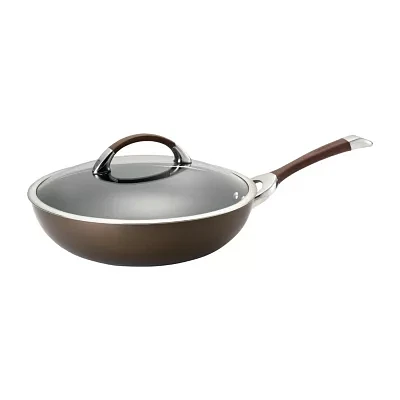 Circulon Symmetry Hard Anodized 12" Chef Frying Pan with Lid