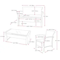 4-pc. Conversation Set Weather Resistant