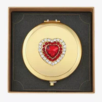 Monet Jewelry Gold Tone Compact Mirror