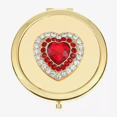 Monet Jewelry Gold Tone Compact Mirror