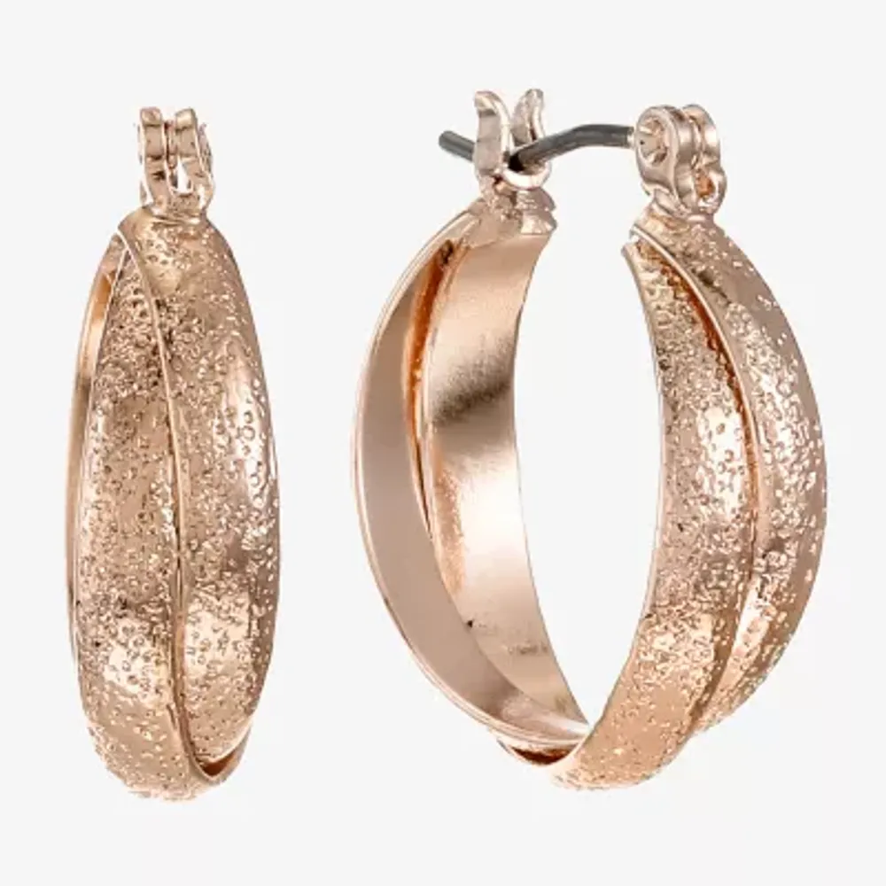 Liz Claiborne Womens 22mm Hypoallergenic Hoop Earrings
