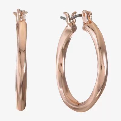 Liz Claiborne Womens 24mm Hypoallergenic Hoop Earrings