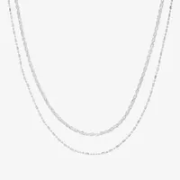 Sparkle Allure 2-pc. Pure Silver Over Brass 18 Inch Rope Necklace Set