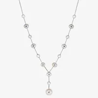 Effy  Womens White Cultured Freshwater Pearl Sterling Silver Y Necklace