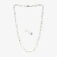 Effy  White Cultured Freshwater Pearl Sterling Silver 2-pc. Jewelry Set
