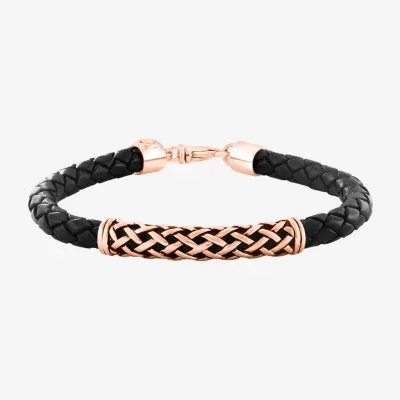 Effy  Mens 18K Gold Over Silver Cord Bracelet