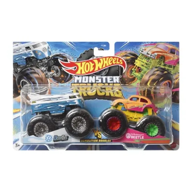 Hot Wheels Monster Trucks 1:64 Scale 4-Pack with Giant Wheels [Styles –  Square Imports