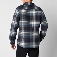 Frye and Co. Mens Regular Fit Long Sleeve Plaid Sherpa Lined Button-Down Shirt