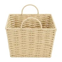 Woven Rope Tapered Rectangular Storage Basket