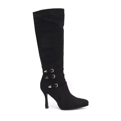 Yoki Womens Khelani-21 Stiletto Heel Over the Knee Boots