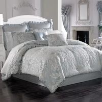 Five Queens Court Faith 4-pc. Damask + Scroll Comforter Set