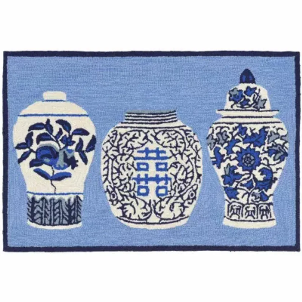 Liora Manne Frontporch Ginger Jars Indoor/OutdoorRug