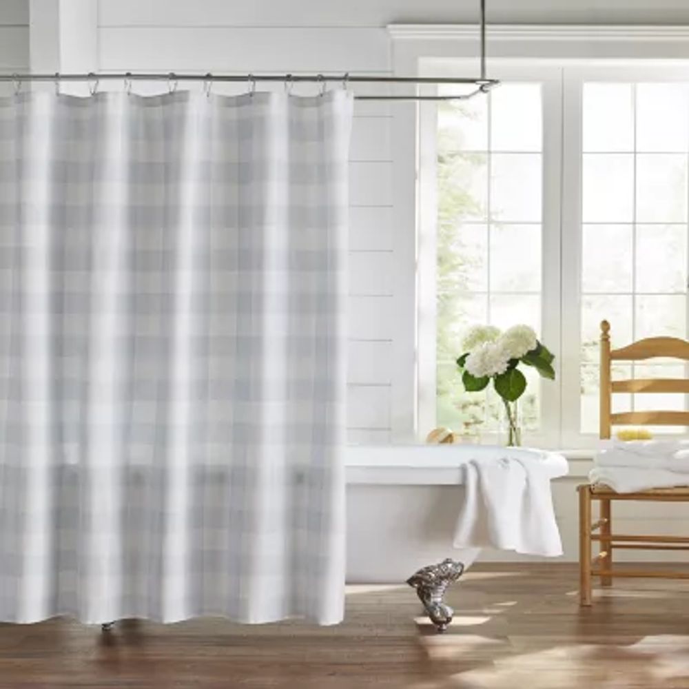 Elrene Home Fashions Farmhouse Living Buffalo Check Shower Curtain